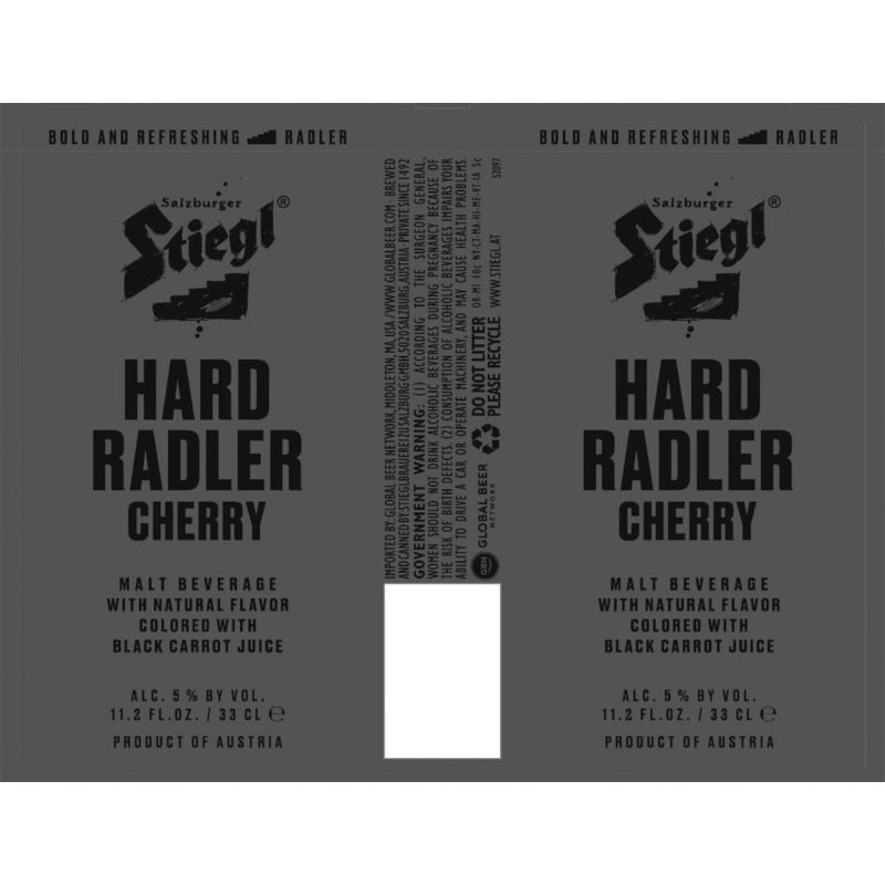 STIEGL HARD CHERRY RADLER 12 PACK CANS 330 mL (12)