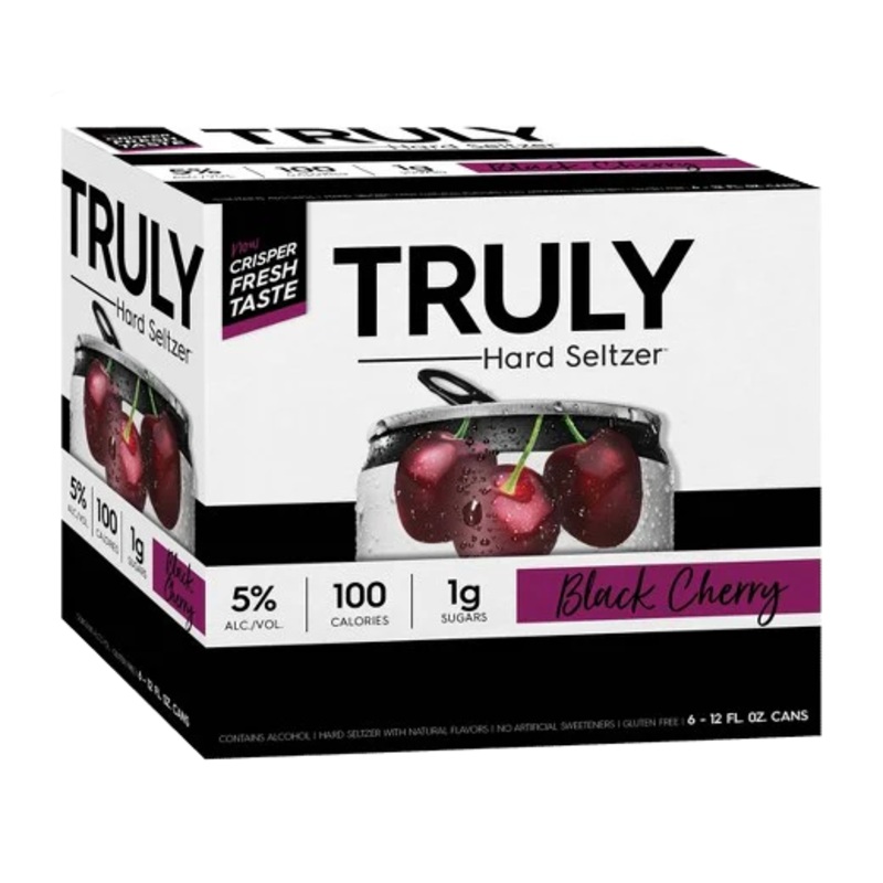 TRULY HARD SELTZER BLACK CHERRY 355ML 6PK CAN @ MacTaggart Ridge [1023943] 2130 ml