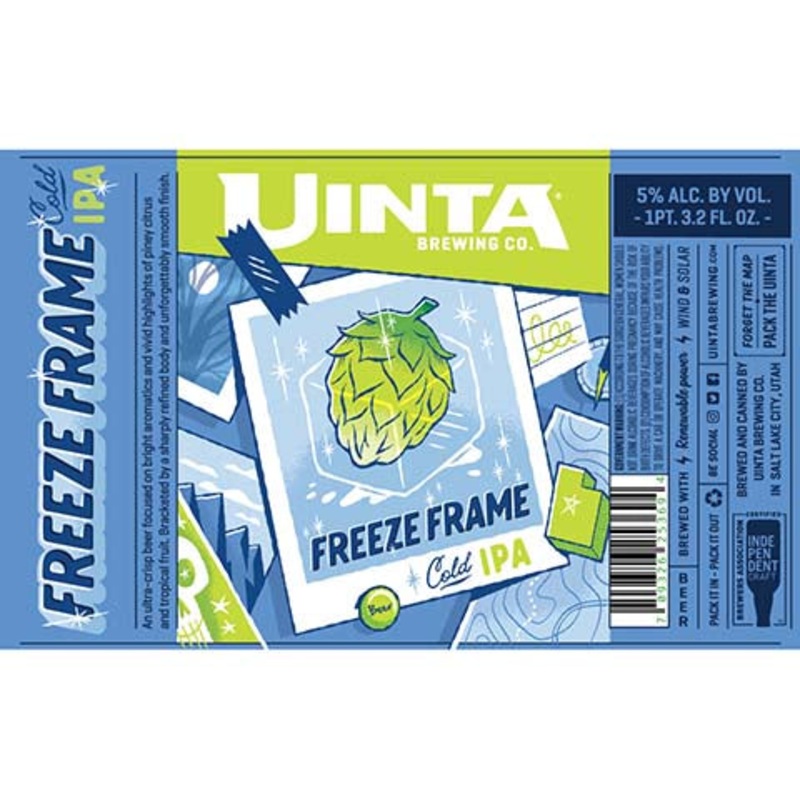 Uinta Freeze Frame Cold IPA 19.2OZ SINGLE CAN