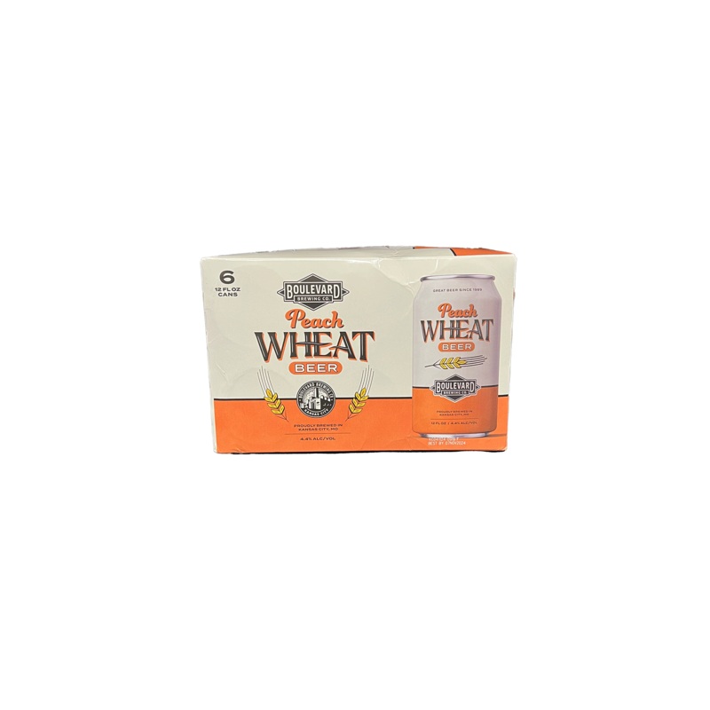 Boulevard Peach Wheat 6 Pack Cans