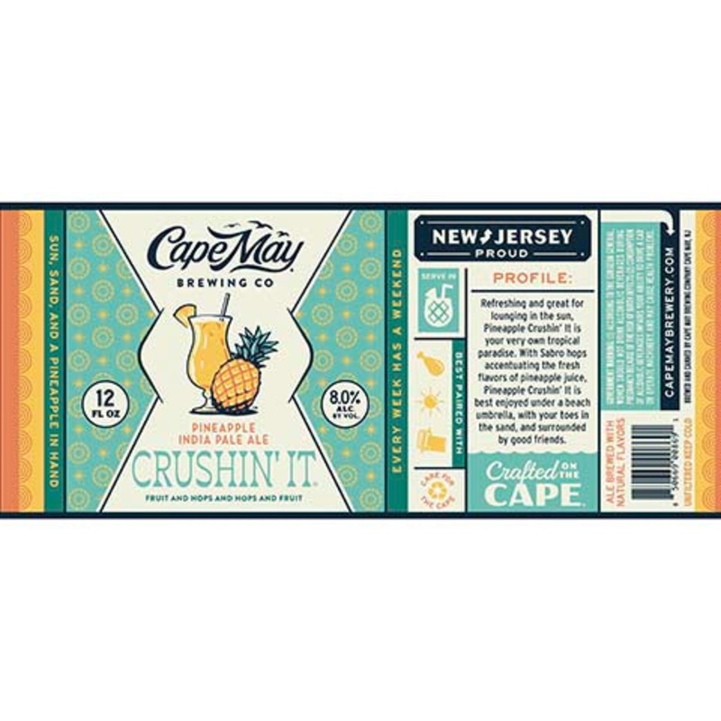 Cape May Pineapple Crushin' It IPA 12OZ SINGLE CAN