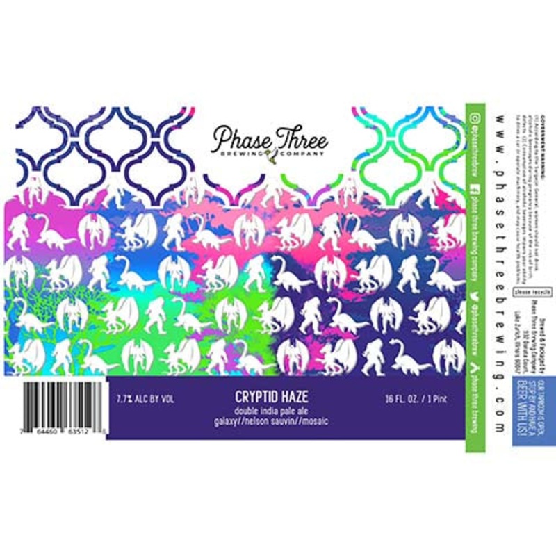 Phase Three Cryptid Haze DIPA 16OZ SINGLE CAN