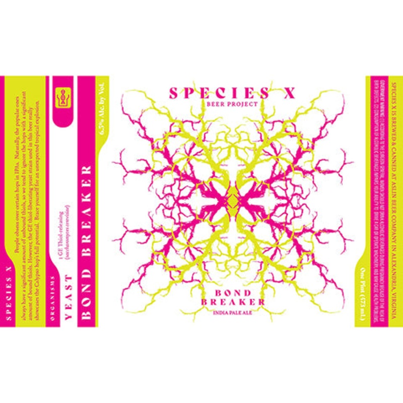 Aslin Species X Bond Breaker IPA 16OZ SINGLE CAN