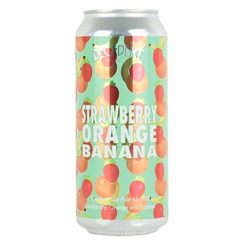 Decadent Strawberry Orange Banana IPA 16OZ SINGLE CAN