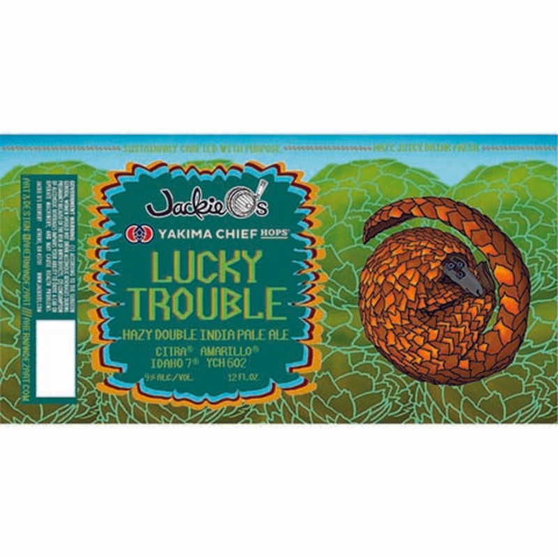 Jackie O's Lucky Trouble Hazy DIPA 12OZ SINGLE BTL