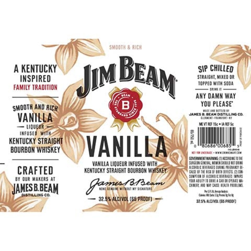 Jim Beam Vanilla Liqueur 750ML BTL