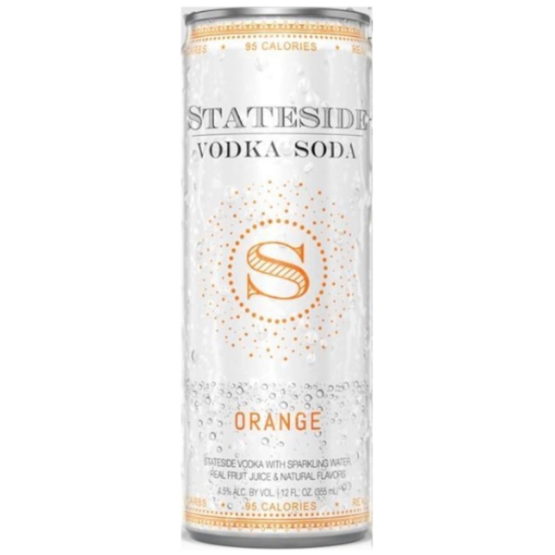 Stateside Vodka and Soda Orange 4pk Can