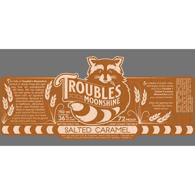 Trouble's Moonshine Salted Caramel 750ML BTL