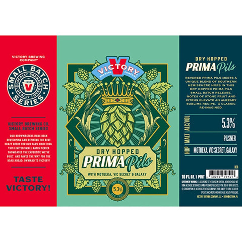Victory Dry-Hopped Prima Pils 16OZ SINGLE CAN