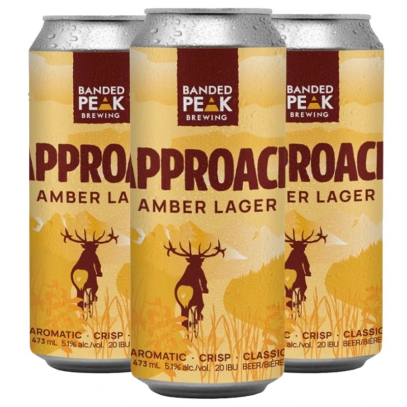 BANDED PEAK APPROACH AMBER LAGER 473ML 4PK CAN @ Emerald Hills [1043169] 1892 ml