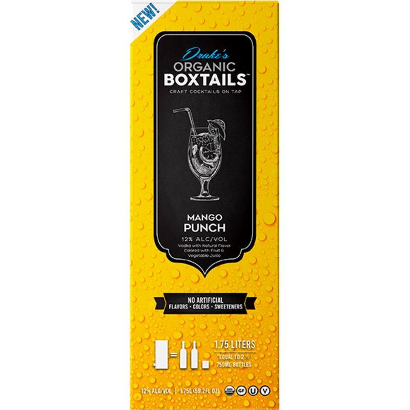Cocktail Drake's Organic Boxtails Mango Punch