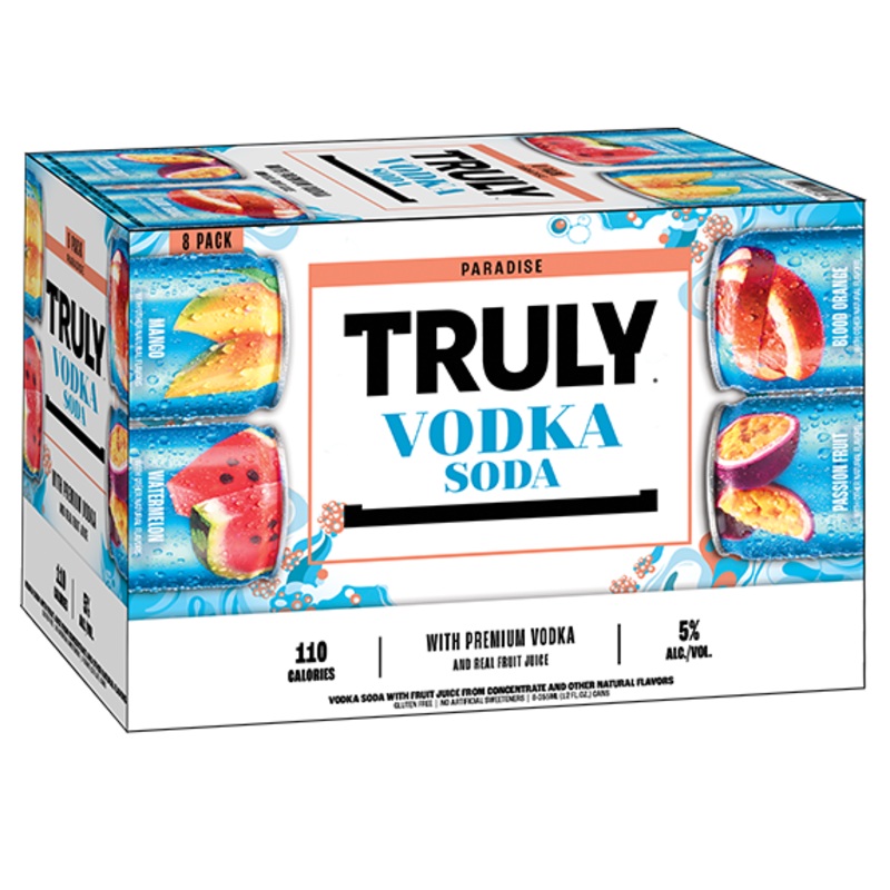 Cocktail Truly 8pk Vodka Soda Paradise