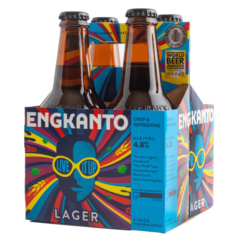 Engkanto Live It Up! Lager 330ml Bottle 4 Pack (Total 4 Bottles)