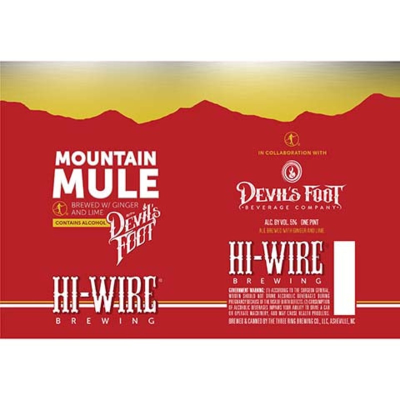 Hi-Wire Brewing Mountain Mule Devil's Foot 16OZ SINGLE CAN