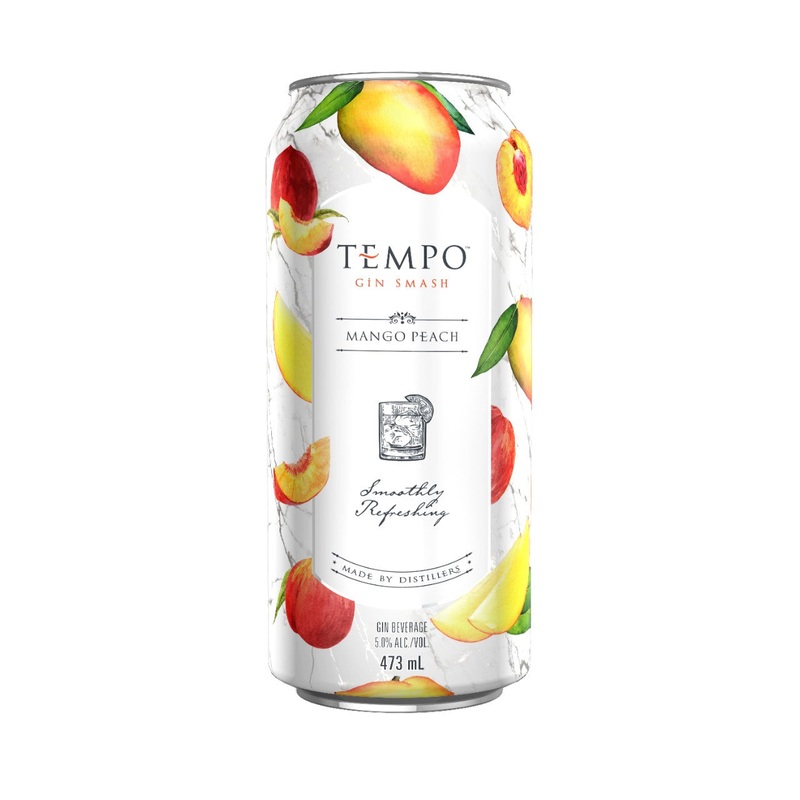 TEMPO GIN SMASH MANGO PEACH TEA SINGLE CAN 473 ML