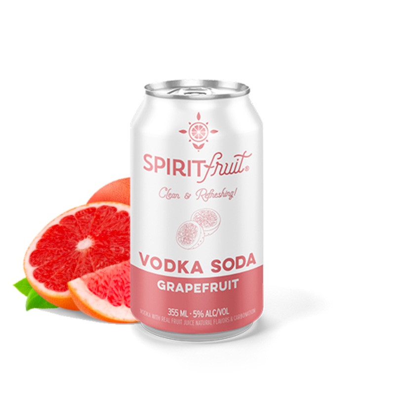 Cocktail Spirit Fruit 4pk Grapefruit Vodka Soda