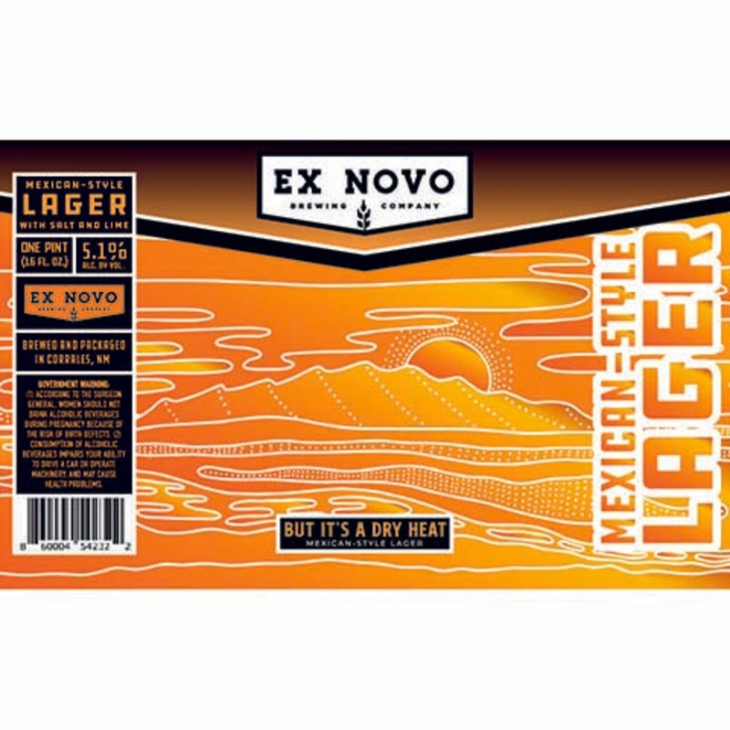 Ex Novo But It's A Dry Heat Lager 16OZ SINGLE CAN