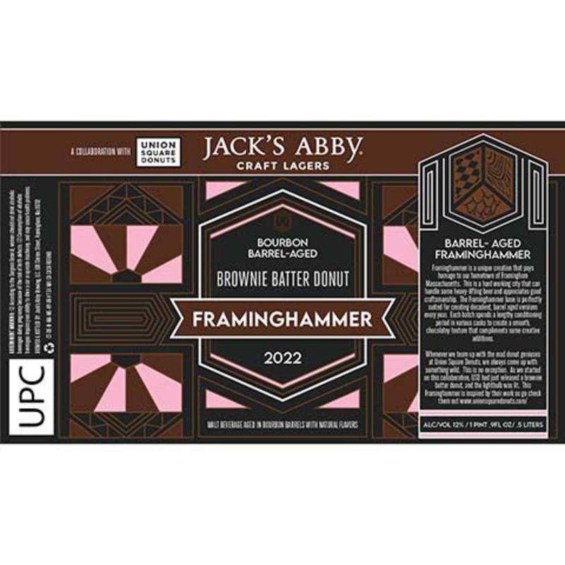 Jack's Abby Framinghammer Brownie Batter Donut 2022 16OZ SINGLE CAN