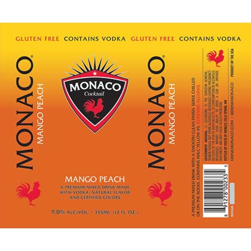 Monaco Mango Peach 12OZ SINGLE CAN