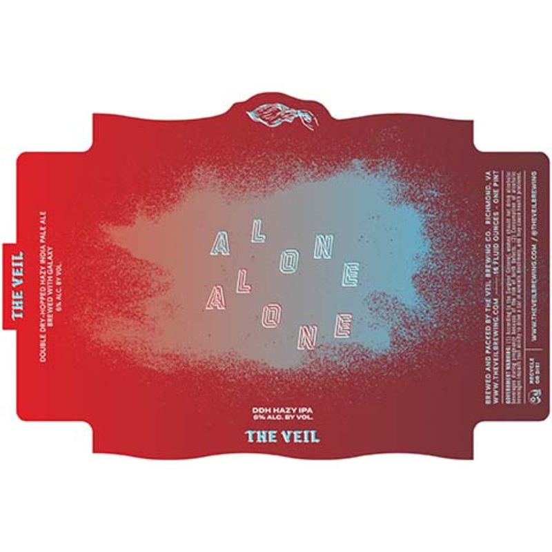 The Veil Alone Alone Hazy IPA 16OZ SINGLE CAN