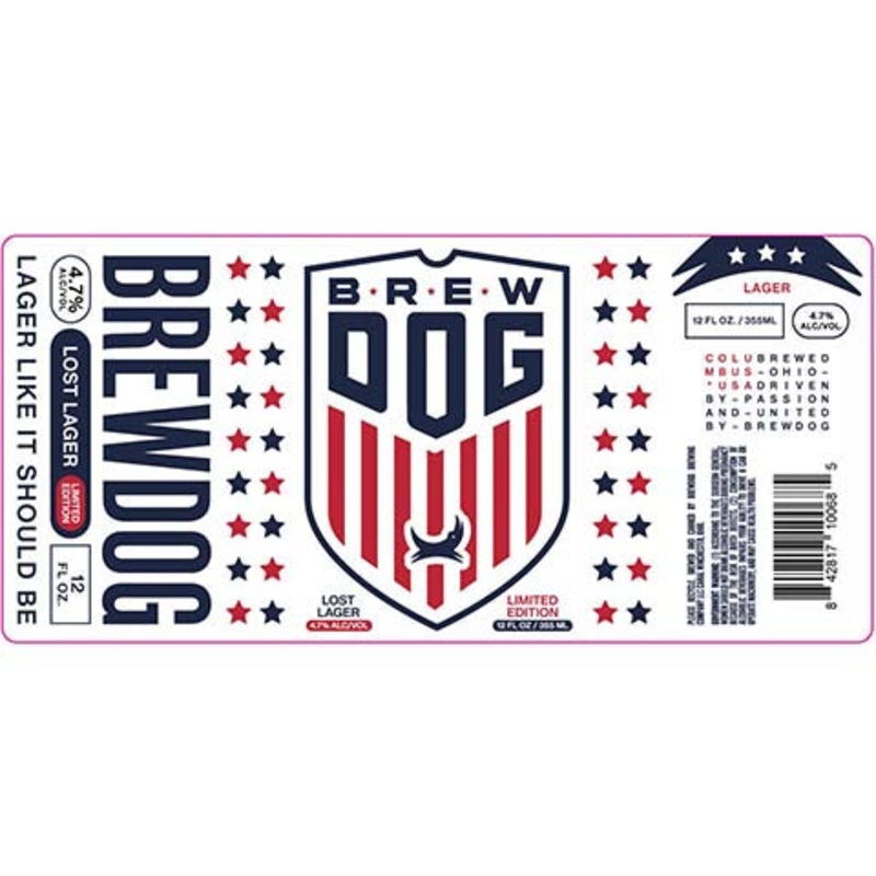 BrewDog Lost Lager 12OZ SINGLE CAN