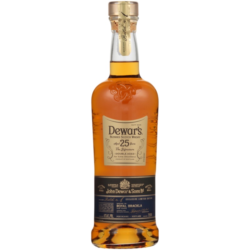 DEWAR'S BLENDED SCOTCH THE SIGNATURE DOUBLE AGED 25 YR 80 750ML 750ML