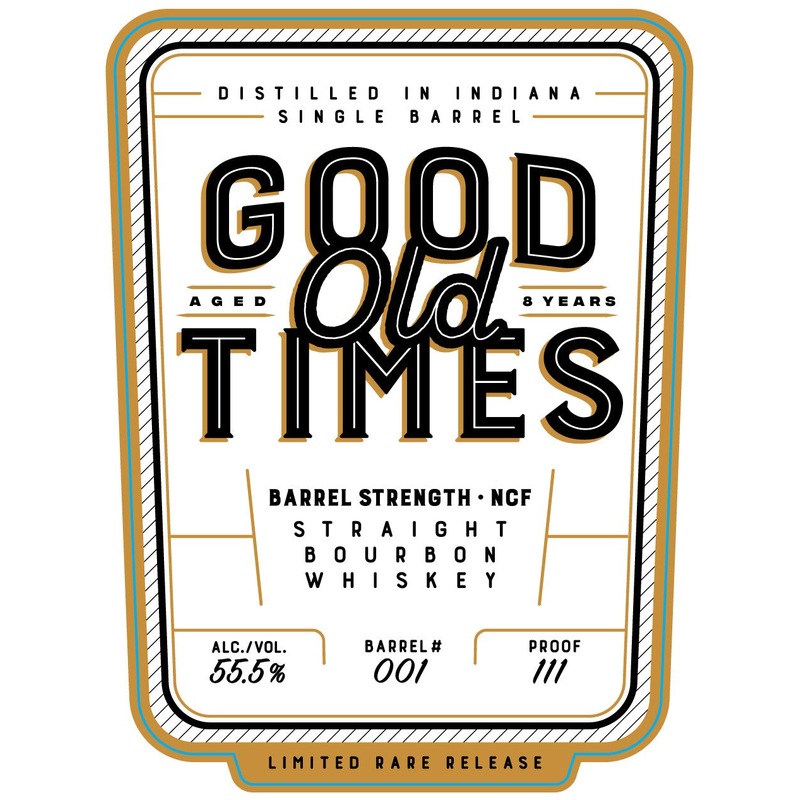 Good Old Times 8 Year Aged Single Barrel Bourbon Barrel Strength Limited Rare Release