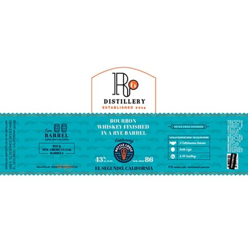 R6 Distillery Blue Corn Bourbon Whiskey 750ML BTL