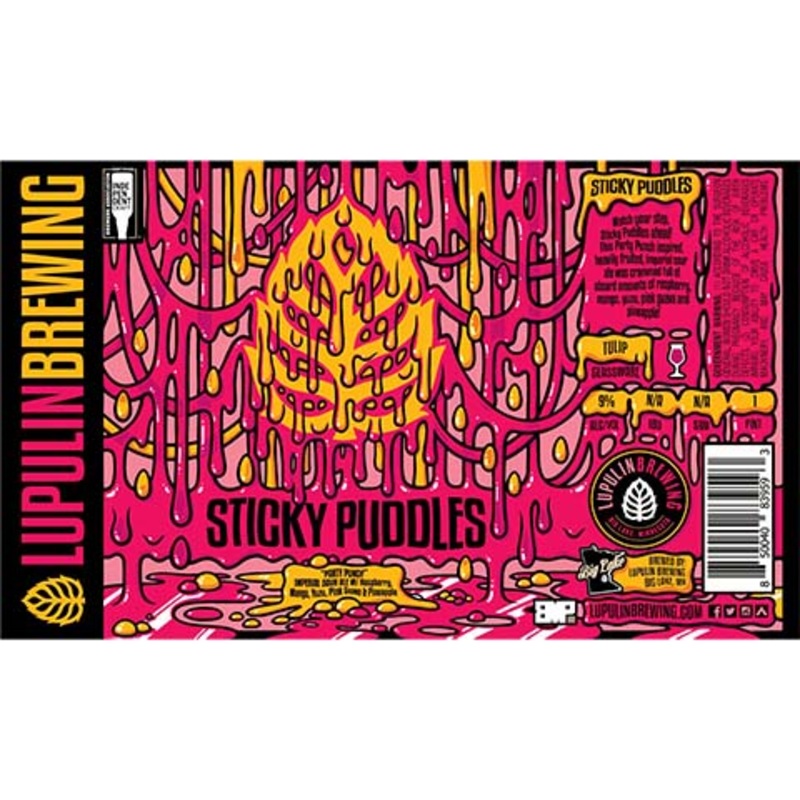 Lupulin Sticky Puddles Party Punch Imperial Sour 16OZ SINGLE CAN
