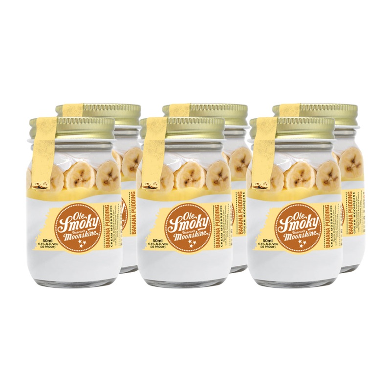 Ole Smoky Banana Pudding Cream Moonshine Mini 50ml 6pk