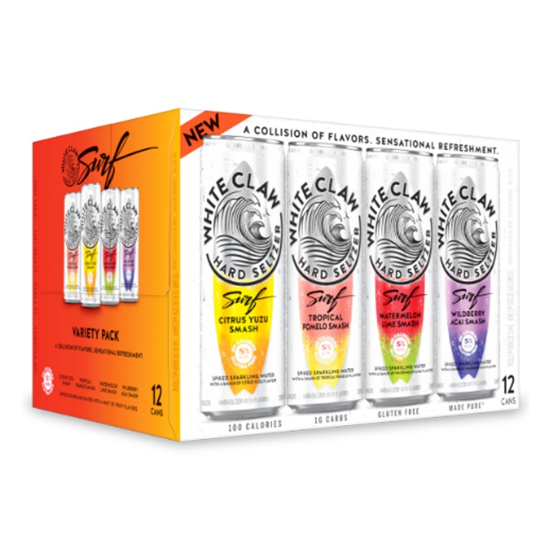Seltzer White Claw 12pk Surf Variety