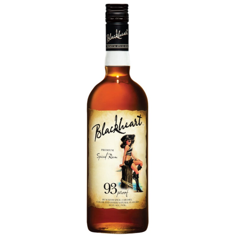 BLACKHEART SPICED RUM 93 750ML 750ML