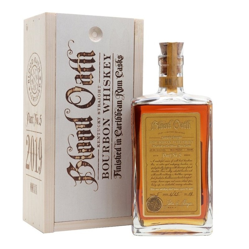Blood Oath Pact No. 5 Caribbean Rum Casks Finish Kentucky Straight Bourbon Whiskey 750ML BTL