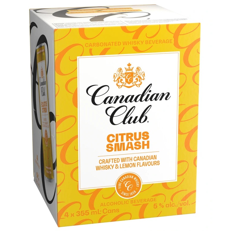 CANADIAN CLUB CITRUS SMASH 355ML 4PK CAN @ Sage Hill [1056149] 1420 ml