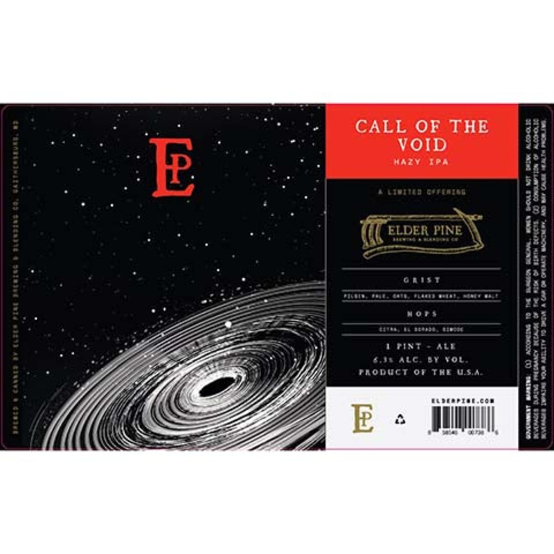 Elder Pine Call of the Void Hazy IPA 16OZ SINGLE CAN