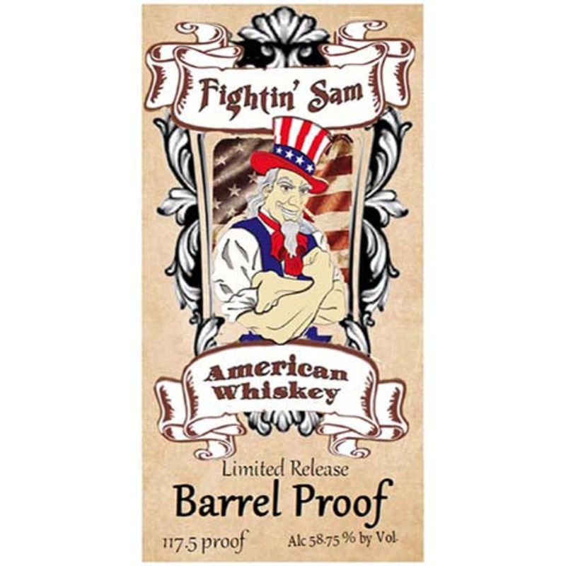 Fightin' Sam Barrel Proof American Whiskey 750ML BTL