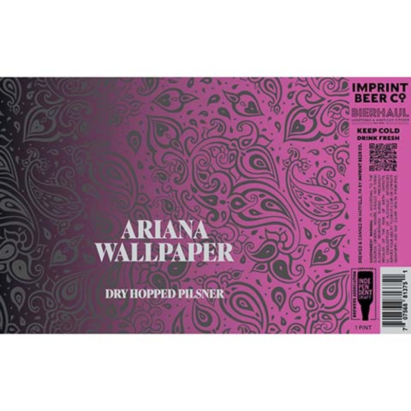 Imprint Beer Ariana Wallpaper Pilsner 16OZ SINGLE CAN