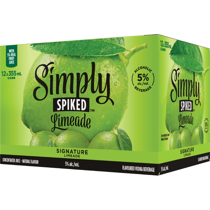 SIMPLY SPIKED SIGNATURE LIMEADE 355ML 12PK CAN @ Deerfoot City [1056055] 4260 ml