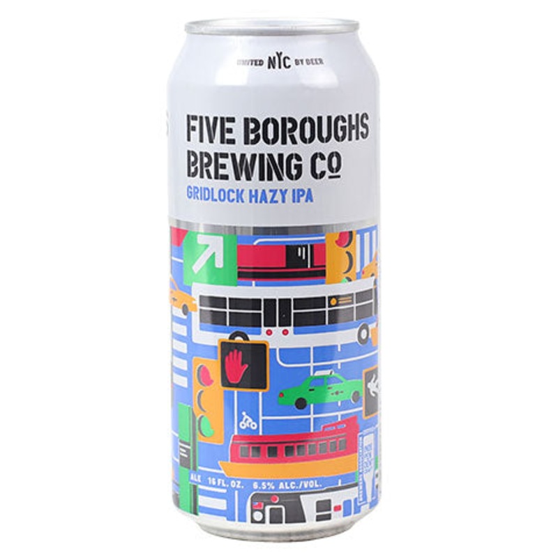 Five Boroughs Gridlock Hazy IPA 16OZ SINGLE CAN