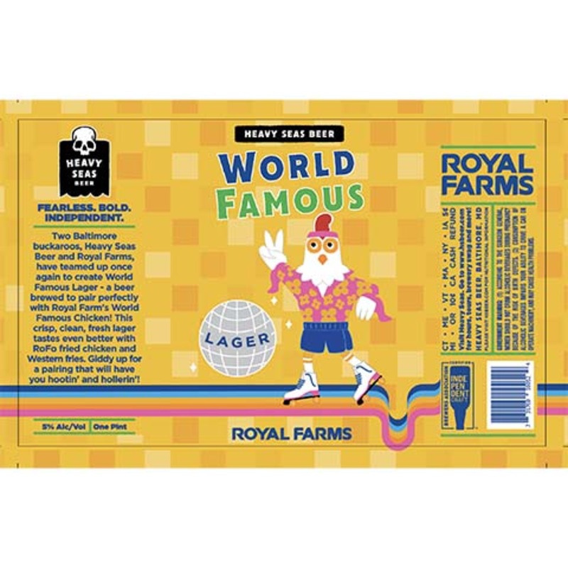 Heavy Seas World Famous Lager 16OZ SINGLE CAN