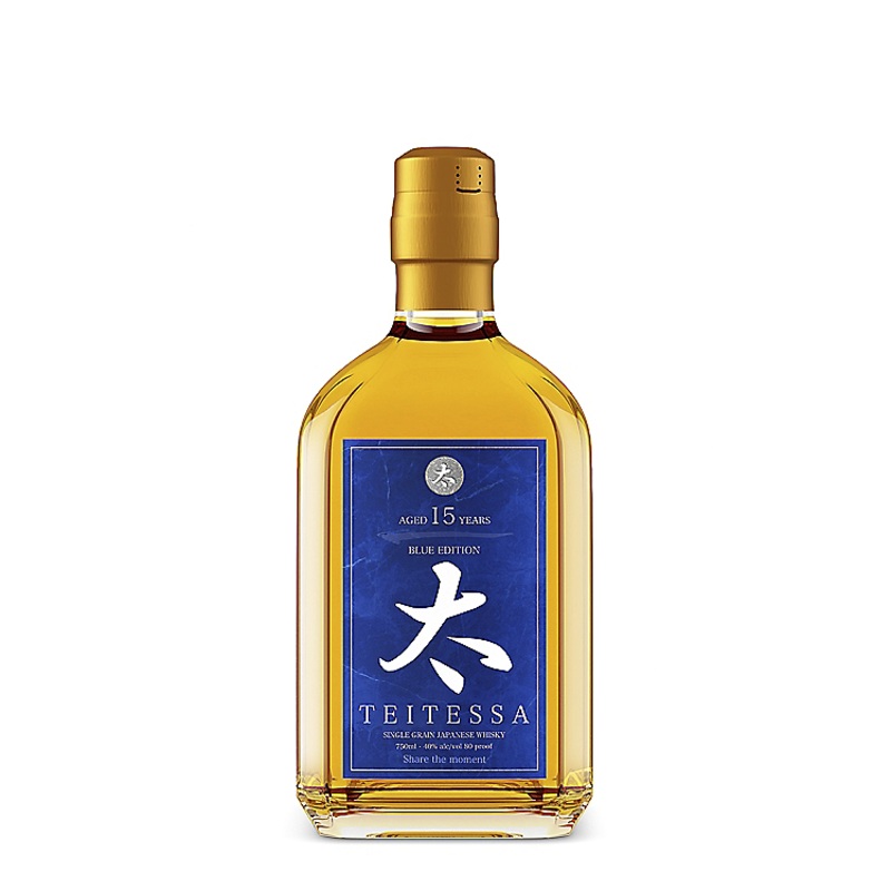 TEITESSA SINGLE GRAIN JAPANESE WHISKY BLUE EDITION 15 YR 80 750ML 750ML