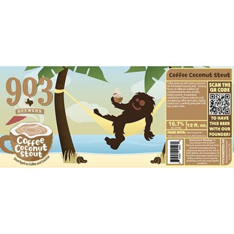 903 Brewers Coffee Coconut Stout 12OZ SINGLE CAN