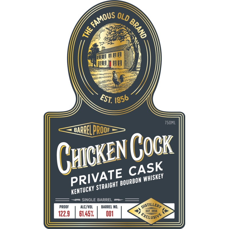Chicken Cock Private Cask Kentucky Straight Bourbon Whiskey  Barrel Proof