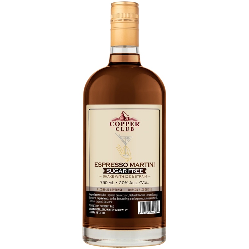COPPER CLUB SUGAR FREE ESPRESSO MARTINI 750ML @ Township [1055469] 750 ml