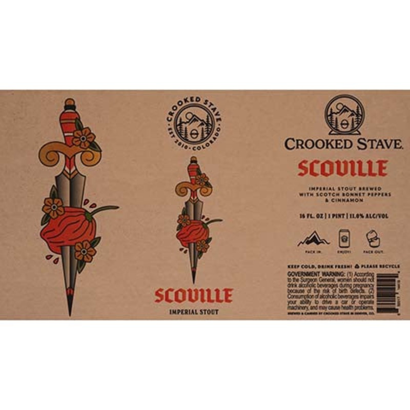 Crooked Stave Scoville Imperial Stout 16OZ SINGLE CAN