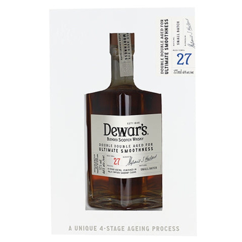 Dewar's 27yr Double Double Aged Blended Scotch Whisky 375ML BTL