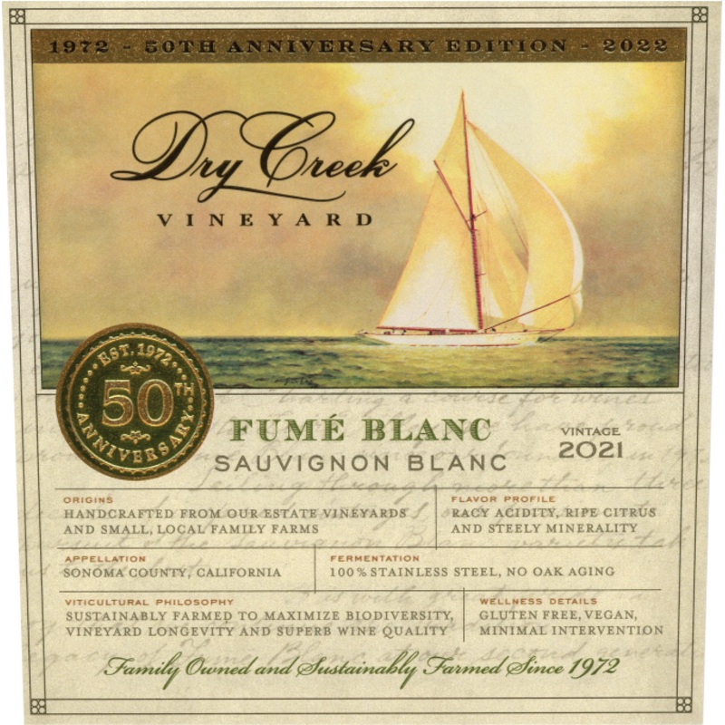 DRY CREEK FUME BLANC 2020 750 mL