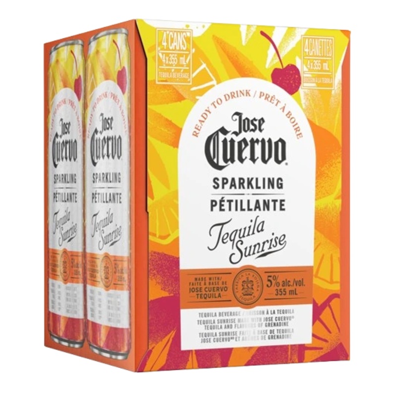 JOSE CUERVO SPARKLING TEQUILA SUNRISE 355ML 4PK CAN @ Signal Hill [1056635] 1420 ml