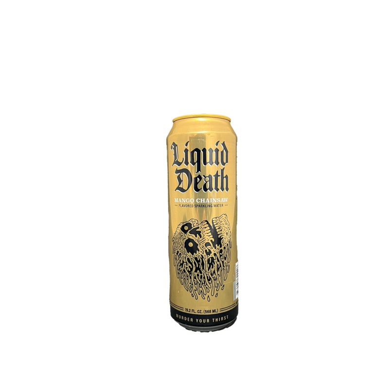 Liquid Death Mango Chainsaw Sparking Water 19.2 oz