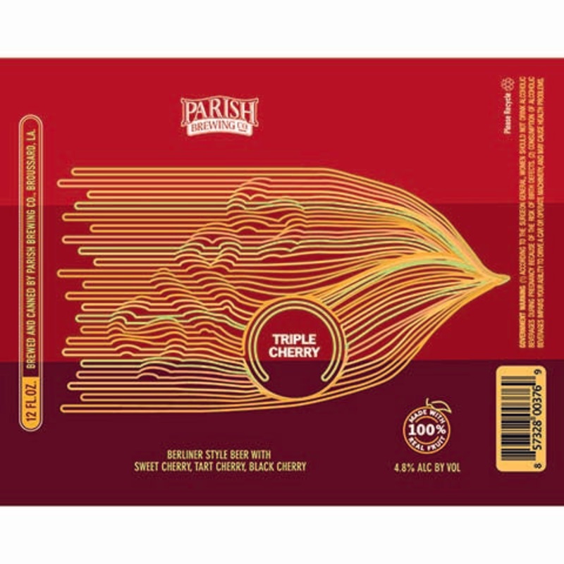 Parish Triple Cherry Berliner Beer 12OZ SINGLE CAN